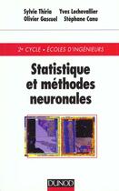 Couverture du livre « Statistiques & Methodes Neuronales » de Canu et Thiriat et Lechevallier aux éditions Dunod