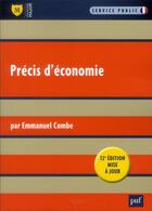 Couverture du livre « Precis d'economie (12e édition) » de Emmanuel Combe aux éditions Puf