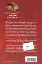 Couverture du livre « Nous Divorcons ; Quoi Dire A Nos Enfants » de Darlene Weyburne aux éditions Editions De L'homme