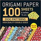 Couverture du livre « Origami paper 100 sheets dog patterns 6 inches » de  aux éditions Tuttle