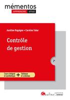 Couverture du livre « Contrôle de gestion (2e édition) » de Aurelien Ragaigne et Caroline Tahar aux éditions Gualino