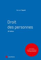 Couverture du livre « Droit des personnes (25e édition) » de Bernard Teyssie aux éditions Lexisnexis