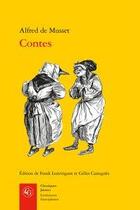 Couverture du livre « Contes » de Alfred De Musset aux éditions Classiques Garnier