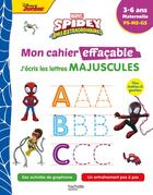 Couverture du livre « Disney - Spidey et ses amis extraordinaires - Mon cahier effaçable - J'écris les lettres majuscules » de Hachette Education aux éditions Hachette Education