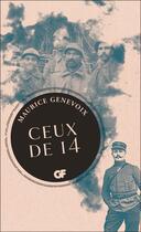 Couverture du livre « Ceux de 14 » de Maurice Genevoix aux éditions Flammarion