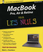 Couverture du livre « Macbook Pro, Air & Retina pour les nuls » de Mark L. Chambers aux éditions First Interactive