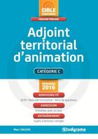 Couverture du livre « Adjoint territorial d'animation » de Marc Dalens aux éditions Studyrama