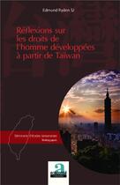 Couverture du livre « Réflexions sur les droits de l'homme développées à partir de Taïwan » de Edmund Ryden Sj aux éditions Academia