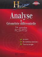 Couverture du livre « Analyse et geometrie differentielle ; 1e annee pcsi, ptsi (édition 2003) » de Xavier Oudot aux éditions Hachette Education