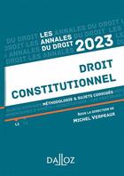 Couverture du livre « Annales droit constitutionnel (édition 2023) » de Michel Verpeaux aux éditions Dalloz