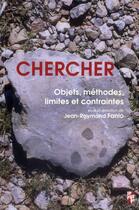 Couverture du livre « Chercher » de Fanlo Jean Raym aux éditions Pu De Provence