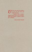 Couverture du livre « [sans l'unité d'un titre] » de Marc-Antoine Decavele aux éditions Eric Pesty
