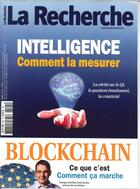 Couverture du livre « La recherche n 545 intelligence comment la mesurer - mars 2019 » de  aux éditions La Recherche