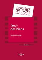 Couverture du livre « Droit des biens » de Sophie Schiller aux éditions Dalloz