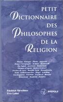 Couverture du livre « Petit dictionnaire des philosophes de la religion » de Labbe Y aux éditions Brepols