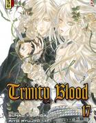 Couverture du livre « Trinity blood t.17 » de Sunao Yoshida et Kiyo Kyujo aux éditions Kana