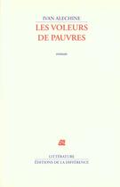 Couverture du livre « Voleurs de pauvres » de Ivan Alechine aux éditions La Difference