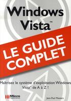 Couverture du livre « Windows vista » de Jean-Paul Mesters aux éditions Micro Application