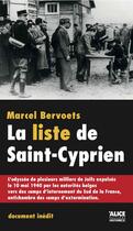 Couverture du livre « La liste de saint cyprien » de Marcel Bervoets aux éditions Alice