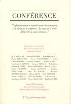 Couverture du livre « CONFERENCE T.32 » de  aux éditions Conference