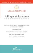 Couverture du livre « Cahiers de l'IREA T.38 ; politique et économie (édition 2020) » de  aux éditions L'harmattan