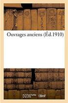 Couverture du livre « Ouvrages anciens » de Durel A. aux éditions Hachette Bnf