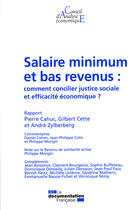 Couverture du livre « Salaire minimum et bas revenus ; comment concilier justice sociale et efficacité économique ? » de  aux éditions Documentation Francaise