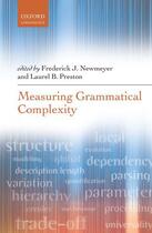 Couverture du livre « Measuring Grammatical Complexity » de Frederick J Newmeyer aux éditions Oup Oxford