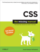 Couverture du livre « CSS ; the missing manual » de David Sawyer Mcfarland aux éditions O'reilly Media