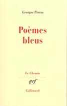 Couverture du livre « Poèmes bleus » de Georges Perros aux éditions Gallimard