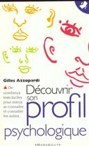 Couverture du livre « Votre Profil Psychologique, Dessinez-Le » de Gilles Azzopardi aux éditions Marabout