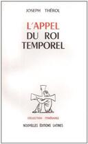 Couverture du livre « L'appel du roi temporel » de Joseph Therol aux éditions Nel