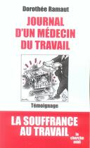 Couverture du livre « Journal d'un médecin du travail » de Dorothee Ramaut aux éditions Cherche Midi