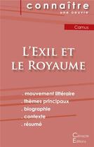 Couverture du livre « Fiche de lecture, l'exil et le royaume ; analyse littéraire de référence et résumé complet » de  aux éditions Editions Du Cenacle