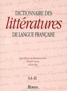 Couverture du livre « Dictionnaire de littérature de la langue française t.3 » de Jean-Pierre De Beaumarchais aux éditions Bordas