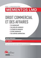 Couverture du livre « Mementos lmd - droit commercial et des affaires » de Menjucq M. aux éditions Gualino Editeur