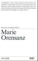 Couverture du livre « Marie Orensanz ; entretien avec Hélène Meisel » de Marie Orensanz et Helene Meisel aux éditions Manuella
