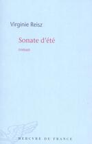 Couverture du livre « Sonate d'été » de Virginie Reisz aux éditions Mercure De France
