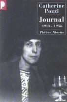 Couverture du livre « Journal, 1913-1914 » de Catherine Pozzi aux éditions Libretto