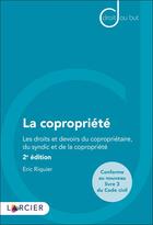 Couverture du livre « La copropriété » de Riquier Eric aux éditions Larcier