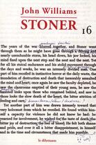 Couverture du livre « Stoner » de John Williams aux éditions Le Dilettante