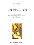 Couverture du livre « Isis et Osiris » de Plutarque aux éditions Guy Trédaniel