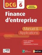 Couverture du livre « DCG épreuve 6 ; finance d'entreprise ; manuel et applications (édition 2020) » de Pascal Faucher aux éditions Nathan