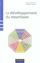 Couverture du livre « Le developpement du nourrisson » de Roger Lecuyer aux éditions Dunod