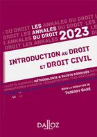 Couverture du livre « Annales introduction au droit et droit civil (édition 2023) » de Thierry Gare aux éditions Dalloz