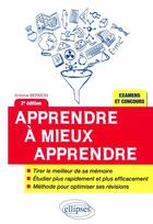 Couverture du livre « Apprendre a mieux apprendre - 2e edition » de Antoine Bermon aux éditions Ellipses Marketing