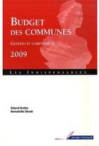 Couverture du livre « Budget des communes » de Brolles/Straub aux éditions Berger-levrault