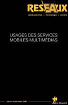 Couverture du livre « Usages des services mobiles multimédias » de  aux éditions La Decouverte