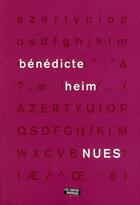Couverture du livre « Nues » de Benedicte Heim aux éditions Contrebandiers