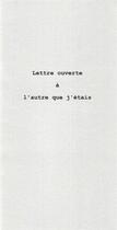Couverture du livre « Lettre ouverte à l'autre que j'étais » de Christian Chavassieux aux éditions Le Realgar
